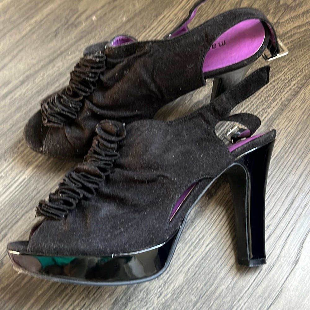 Madden girl patent & suede heels- NIB!!